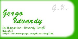 gergo udvardy business card